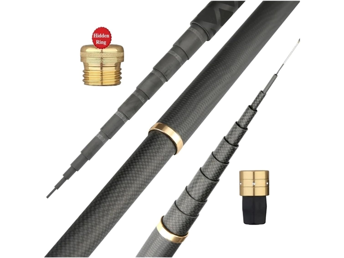 Caña De Pescar, Pescar Para Pesca En El Mar, Telescópica Mano Fibra Carbono, 2,7 M/3,6 M/3,9 M/4,5 M/5,4 M/...