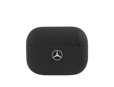 MERCEDES BENZ Funda de piel antichoque para Airpods Pro Negro