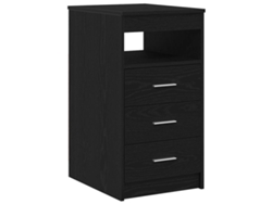 Maison Exclusive - Cajonera De Madera Contrachapada Roble Negro 40x50x76 Cm
