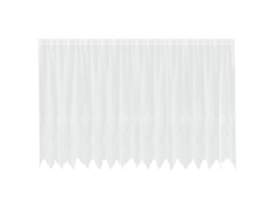 Maison Exclusive - Cortina De Encaje Con Cortinas Floral 140 X 400 Cm Poliéster