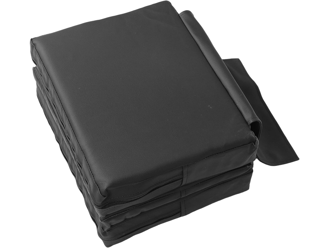 Cuellossin Rehausseur Trois Cuelloches Para Siège De Coiffure Garçon Y Filles Rembourré Noir Lavable S...