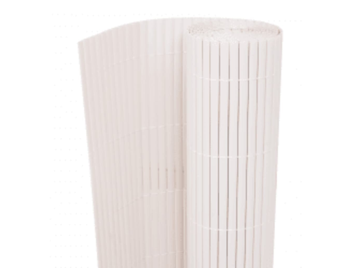 Valla de jardín de doble cara, 110 x 300 cm, color blanco, WSD653595, Lovely Home