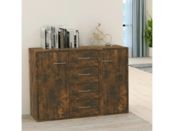 Lovely Home Aparador 88X30X65 Cm Madera Procesada Color Roble Ahumado