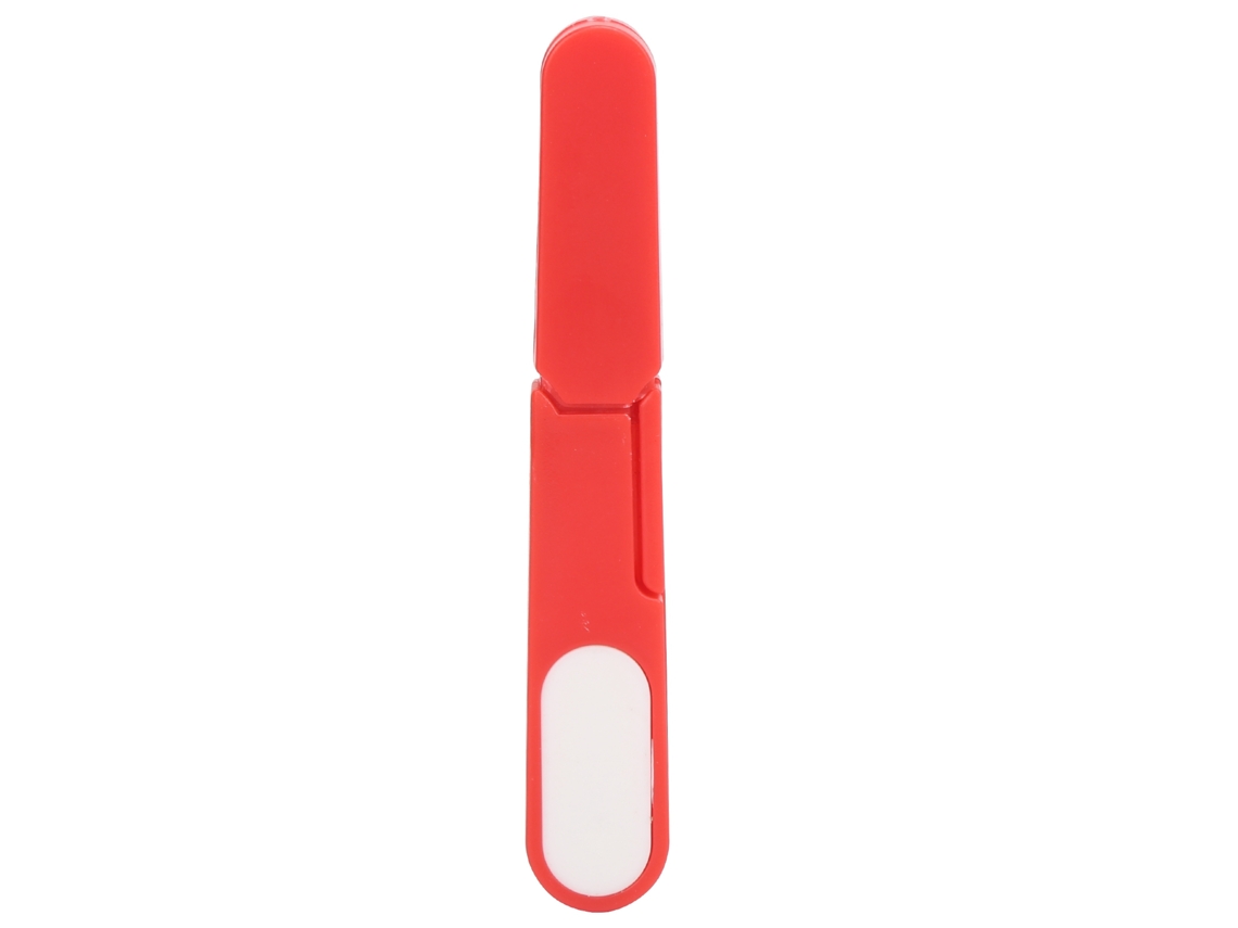 Tijeras de coser rojas en forma de U