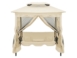 Gazebo abatible convertible color crema blanco Wsd986993 Lovely Home