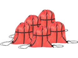 Mochila deportiva de 5 piezas para actividades al aire libre con diseño de pelota y cordón - Gokoco