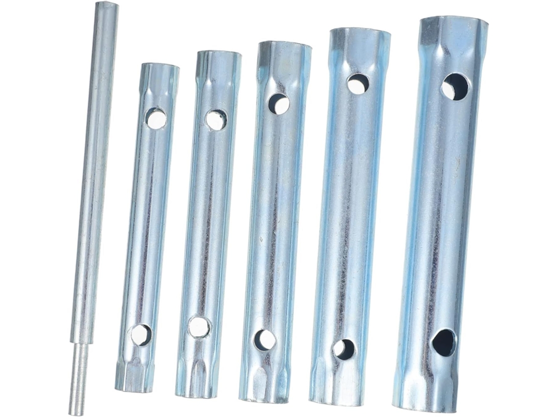 Llave Hexagonal Hueca Ajustable Para Ducha, Plateada, Fácil De Guardar Y Transportar.