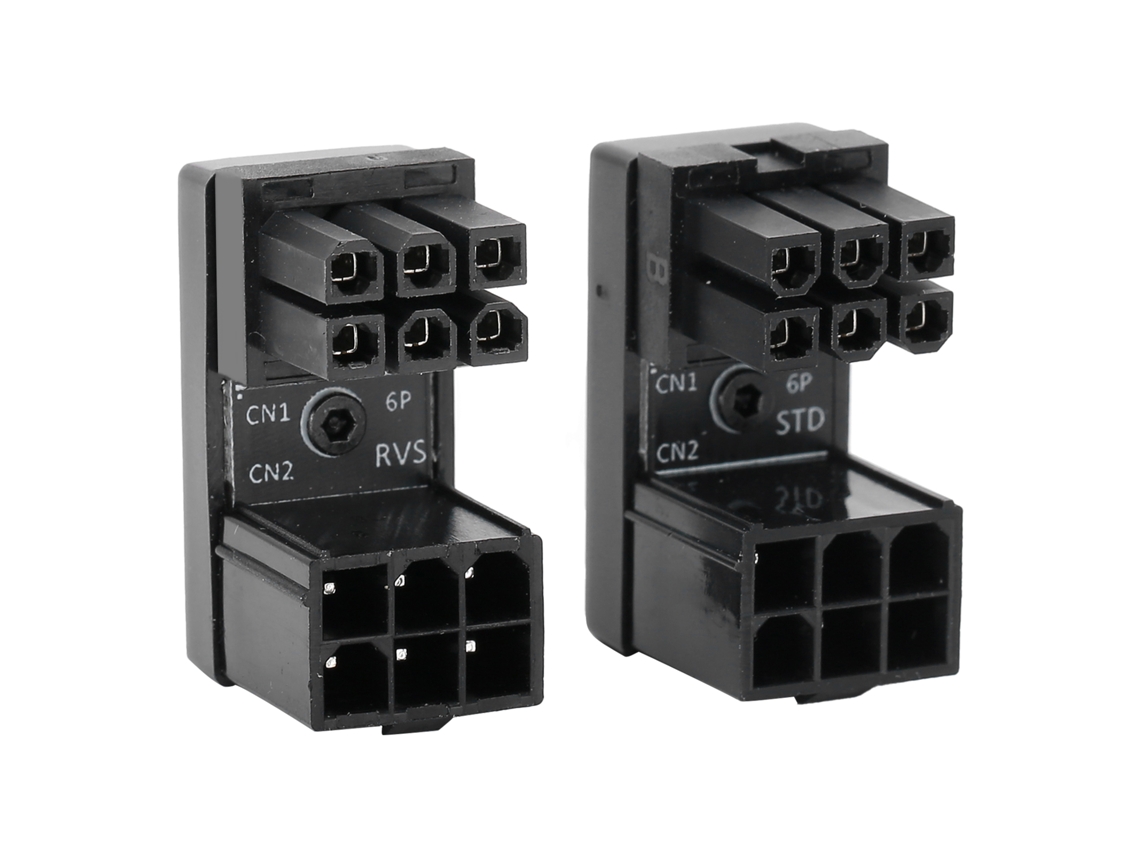 Adaptador Atx De 6 Pines Para Tarjeta Gráfica De Escritorio Conector Hembra A Macho De 180 Grados