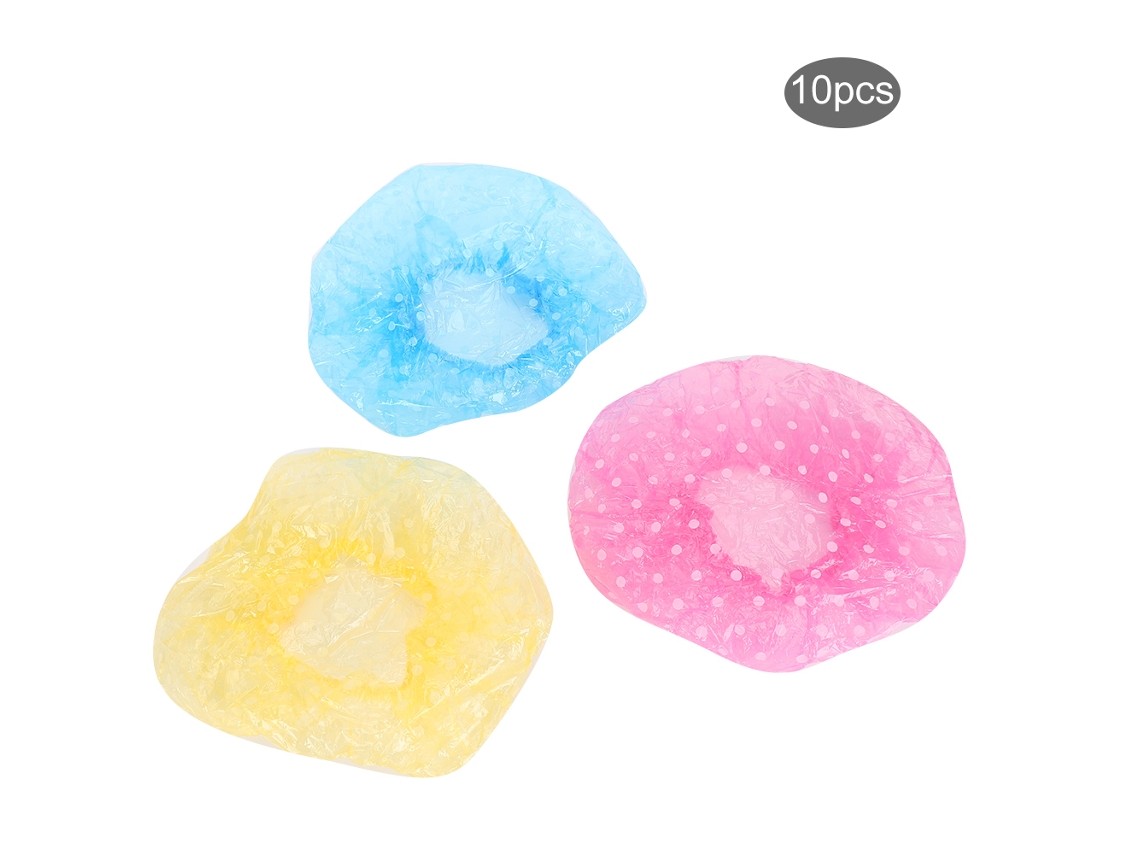 30 Piezas Gorro De Ducha Desechable Portable Y Bonito Gorro De Baño Elástico Para Cabello