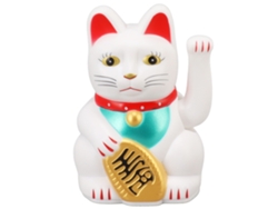 2026 Store-gato De La Suerte Decorativo De 4 Pulgadas Con Mano Moviéndose Para Hogar Y Escritorio Regalo Blanco