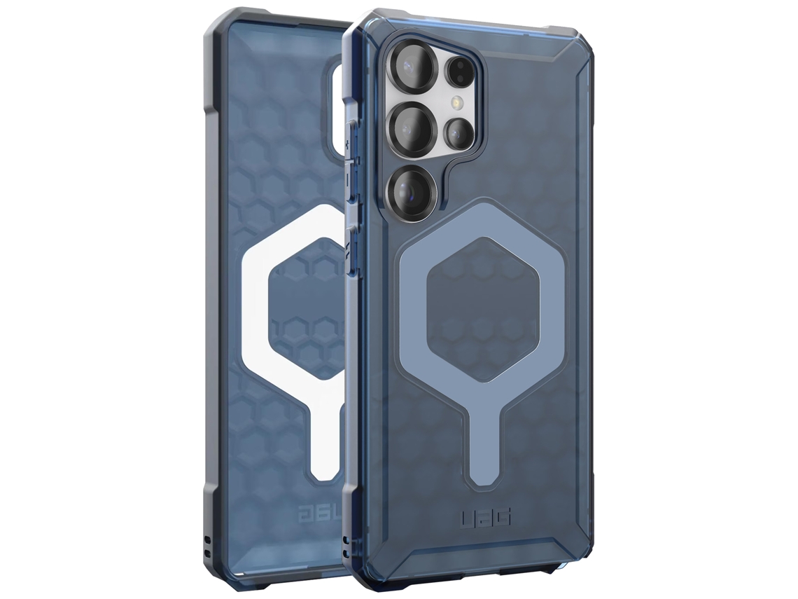 Funda Ultra Essential Armor Panal Para Samsung Galaxy S25 Ultra Uag Silicona Azul