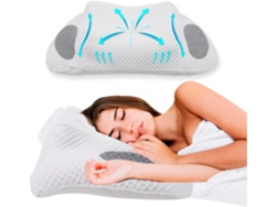Almohada Cervical De Espuma Viscoelástica Ergonómica Para Aliviar El Dolor De Cuello (tipo Algodón De Aire) Cuich