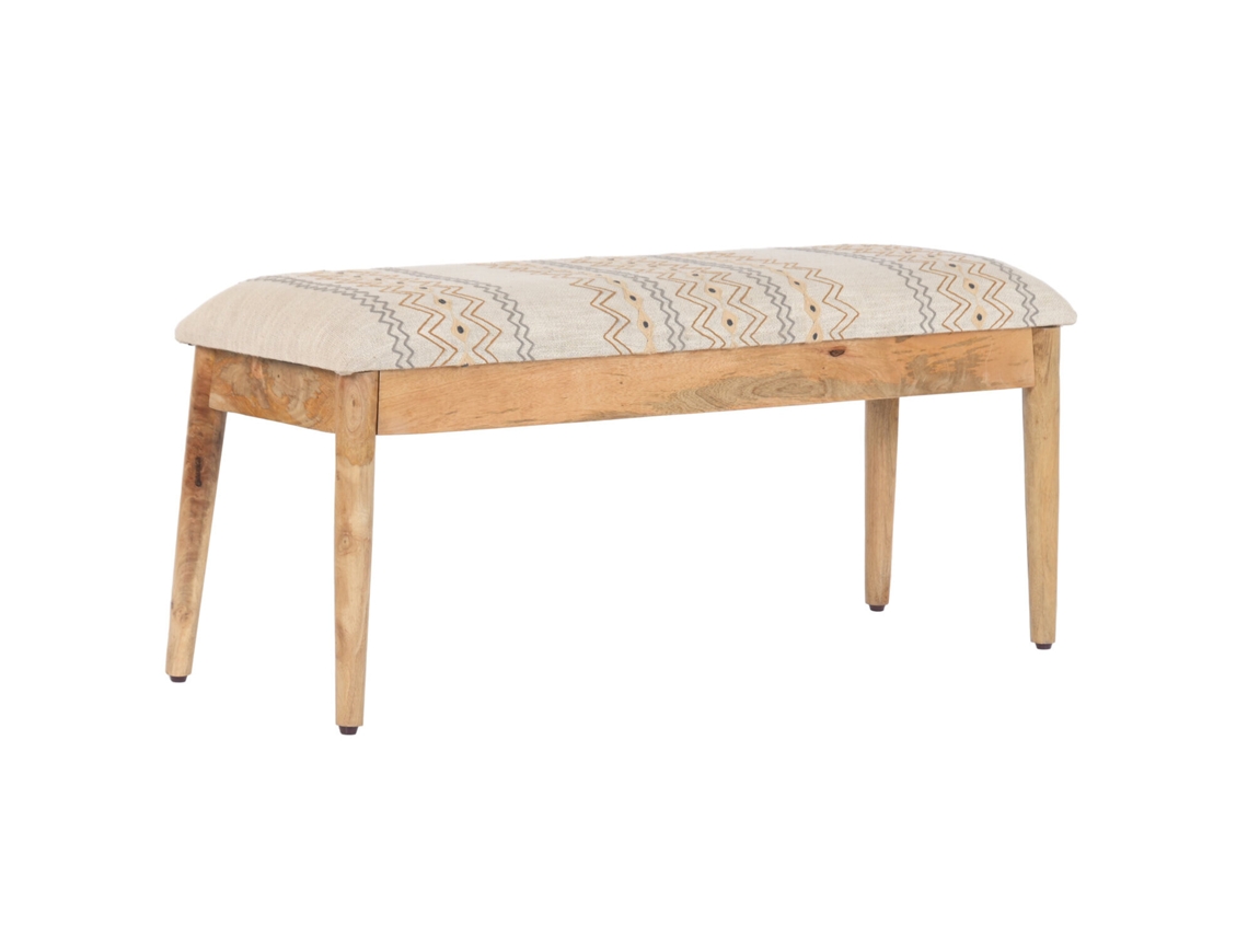 Descalzadora Algodon Mango Ikat Bordado 113x35x45cm