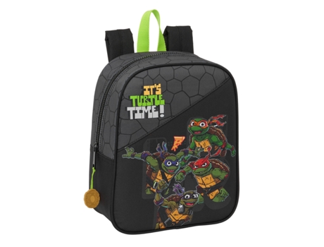Mochila Escolar TEENAGE MUTANT NINJA TURTLES Negro Gris 22 x 27 x 10 cm