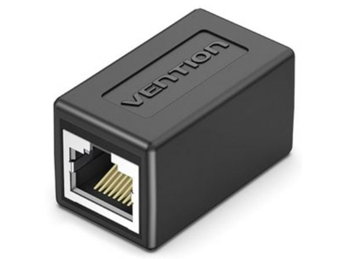 Adaptador Conector Rj45 Vention Ipvb0/ Cat.6 Ftp/ Rj45 Hembra Rj45 Hembra/ Negro DEPAU