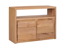 Aparador De Madera Maciza De Teca 80x30x60 Cm