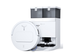 Robot Aspirador Ecovacs T50pro Omni Gen3, Ultrafino 81 Mm, Estación Omni (lavado-secado-vaciado), 25000 Pa, Aivi 3d, Zerotangle3.0, Truedge2.0, Blanco