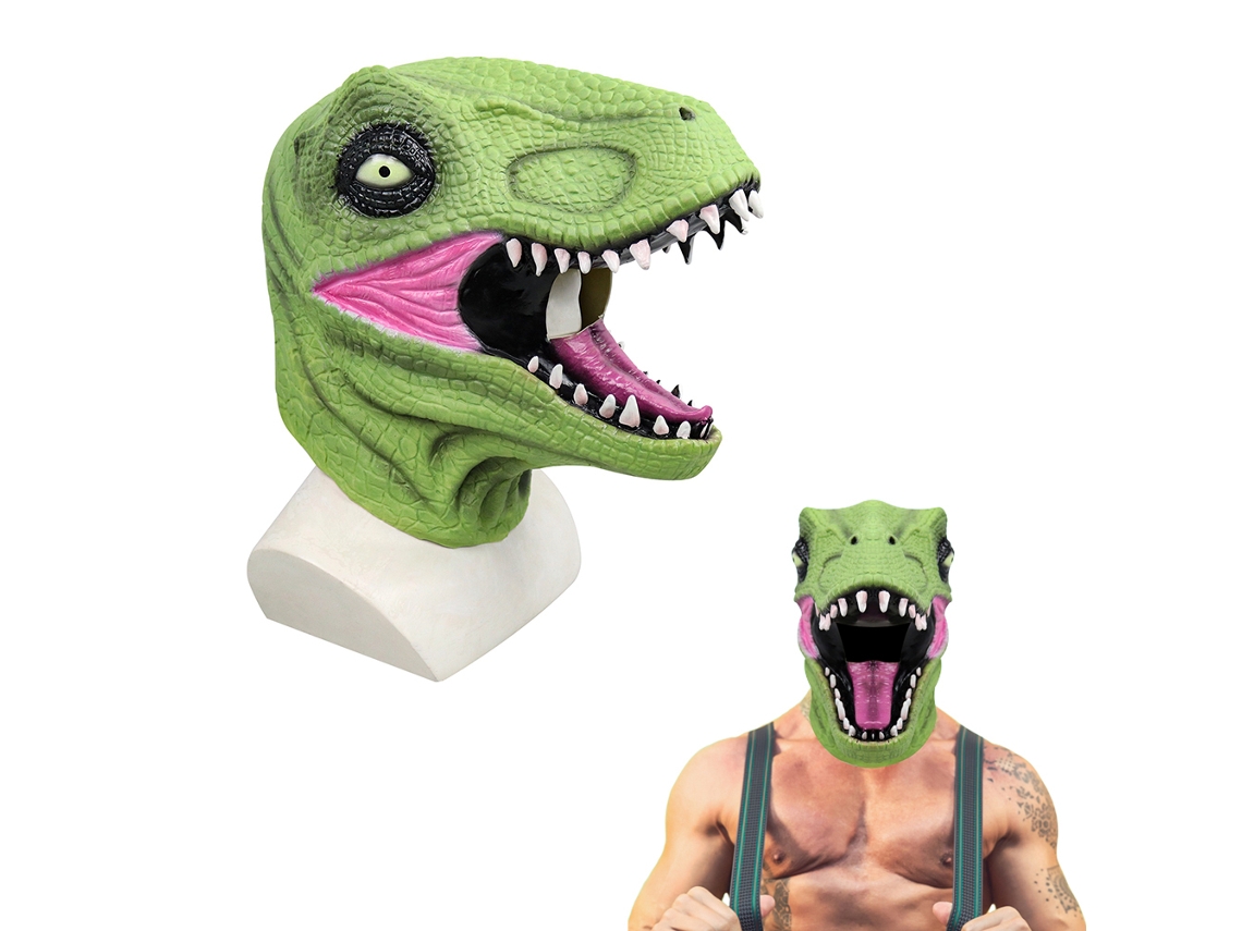 Máscara de dinosaurio 3D realista para disfraz de cosplay