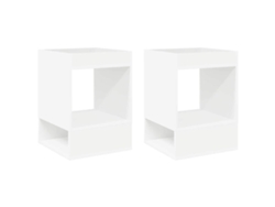 Mesa Auxiliar 2 Uds | Mesa Lateral 40 X 40 X 56 Cm Madera De Ingeniería