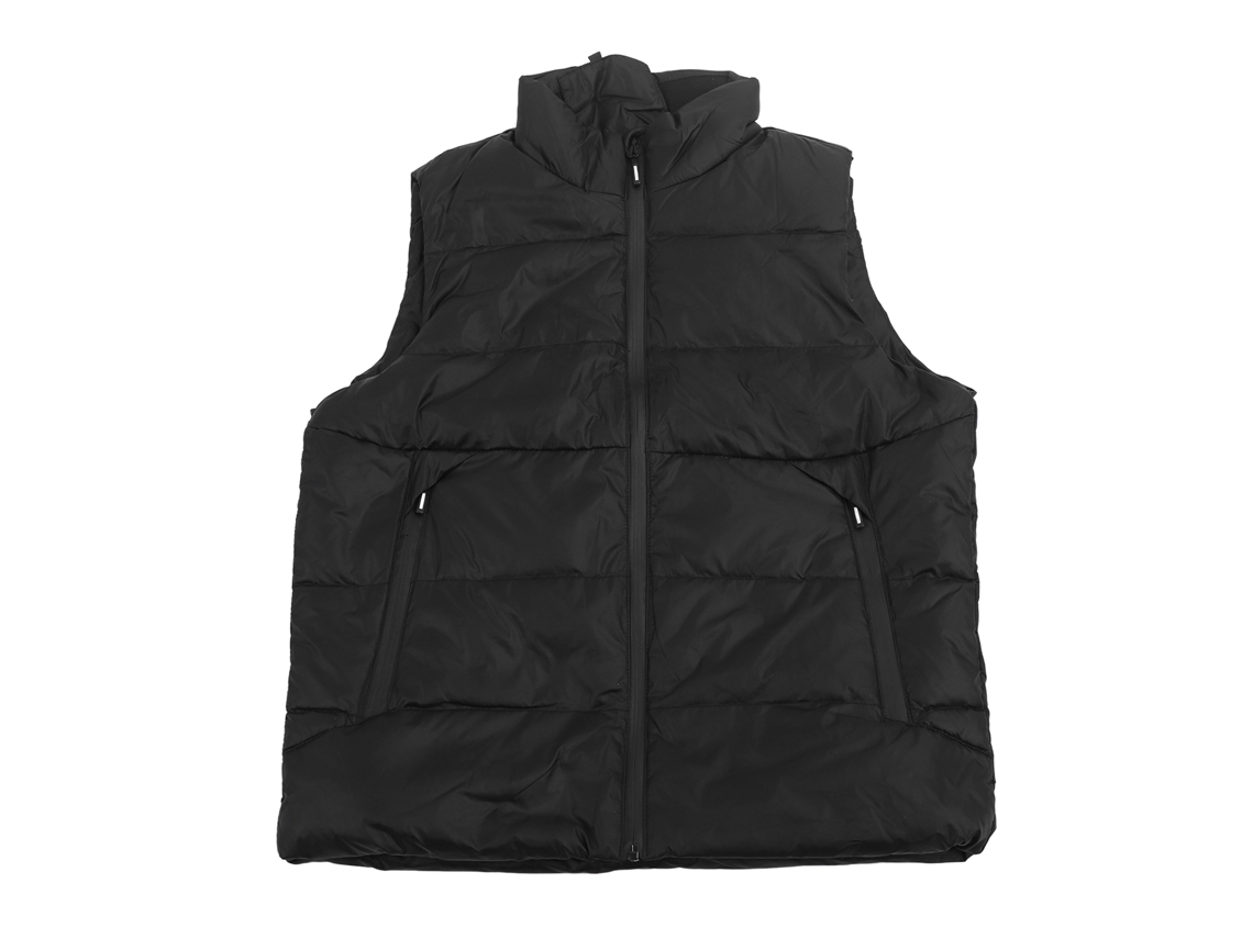 Chaleco eléctrico de invierno USB para hombre y mujer, negro, talla grande.