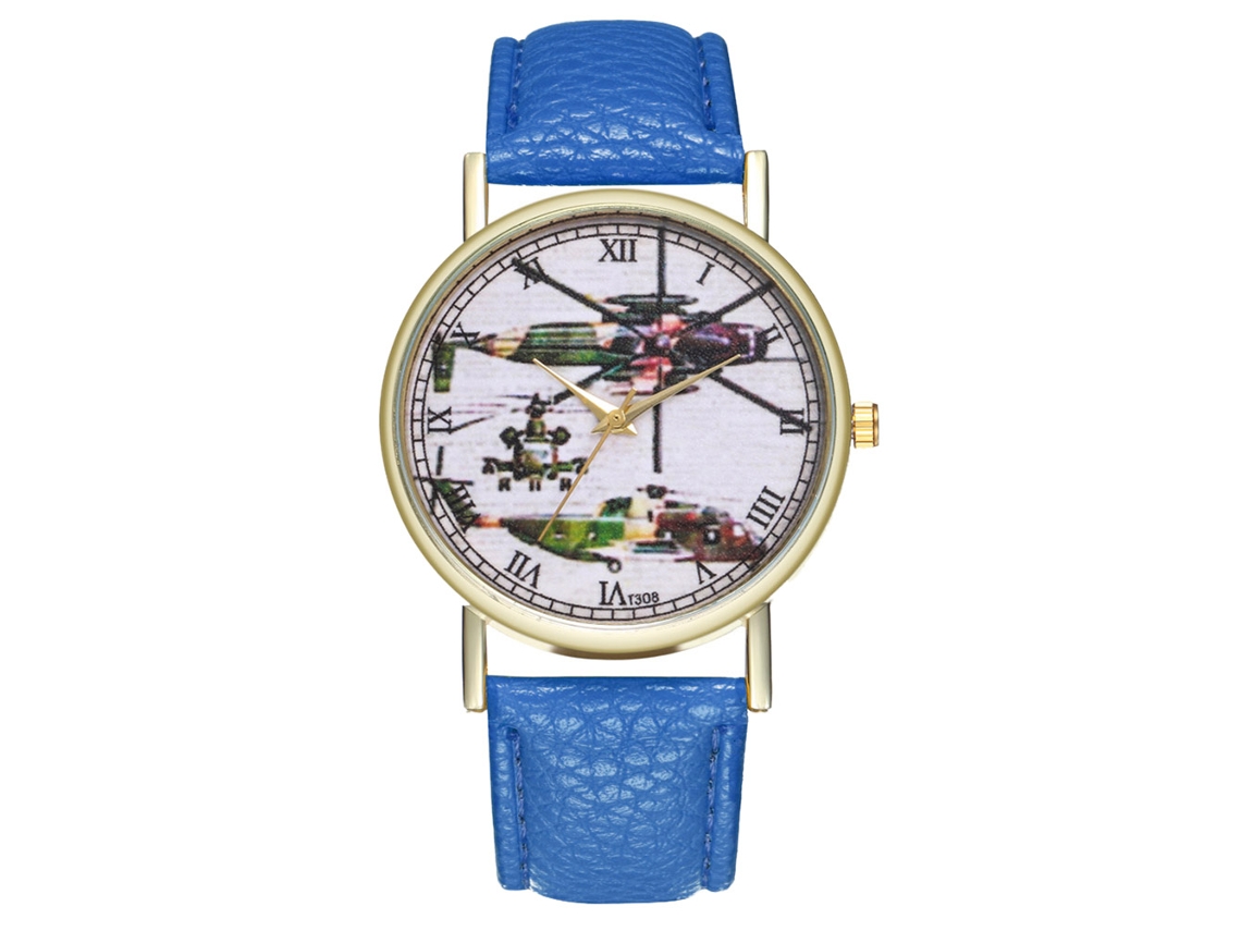 Reloj De Pulsera Para Hombre Deportivo Fashionable De Cuarzo Azul Real