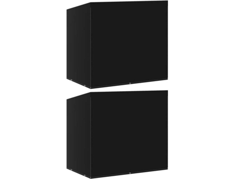 Conjunto 2 Funda para banco balancín VIDAXL Negro Polietileno (135x105x175 cm)