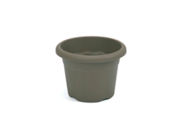 PLASTIKEN TERRA - Maceta Redonda Medida 16 cm 15L Taupe