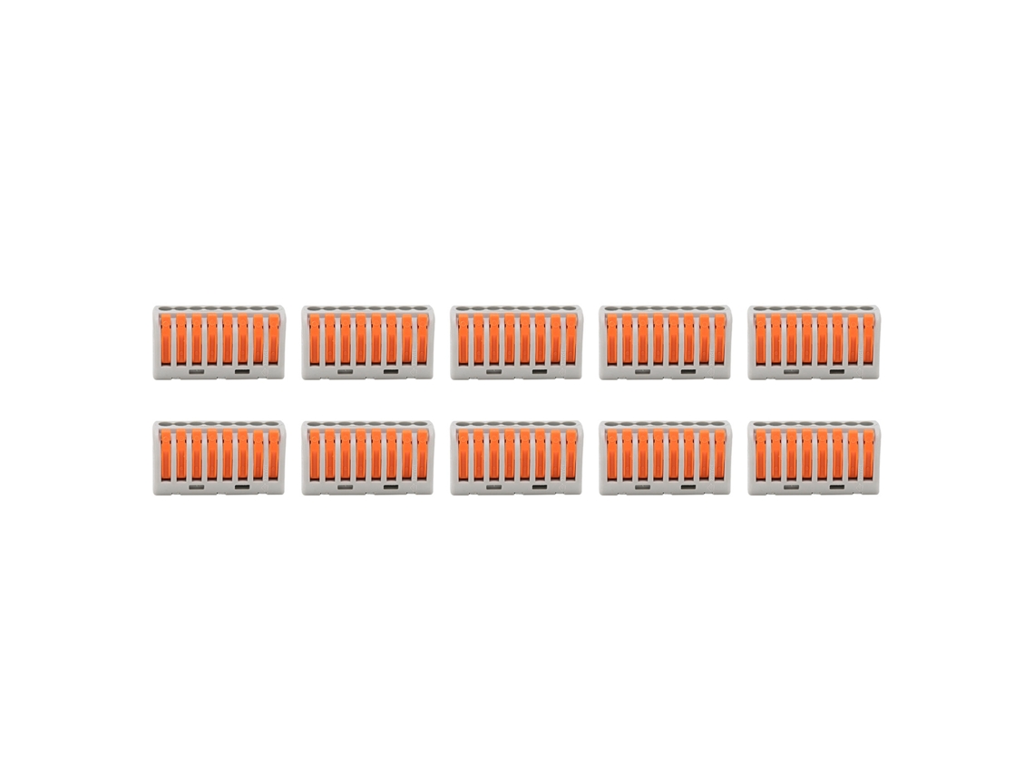 Omni-10pcs Terminal Bloque Clamp Conector Rápido Cable Flexible Duro Conductor Pct218