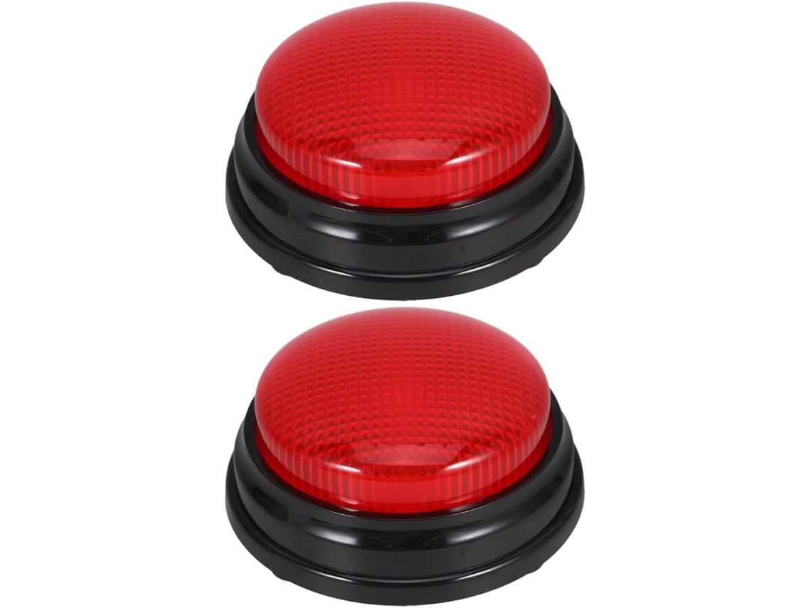 Juego De 2 Piezas Con Botones Pulsadores, Luces Y Sonido Para Fiestas Y Eventos.