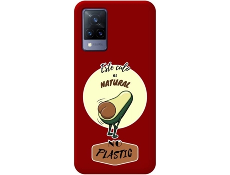 Carcasa Vivo V21 5G TUMUNDOSMARTPHONE Natural No Plastic Rojo