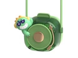 Ventilador De Cuello Usb Sin Aspas Con 3 Velocidades Ajustables, Portátil, Colgante, Verde.