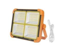Yncm2026-luz Solar De Trabajo 100w Ip66 Ajustable 4 Velocidades Portátil Para Emergencias Garage Estanque