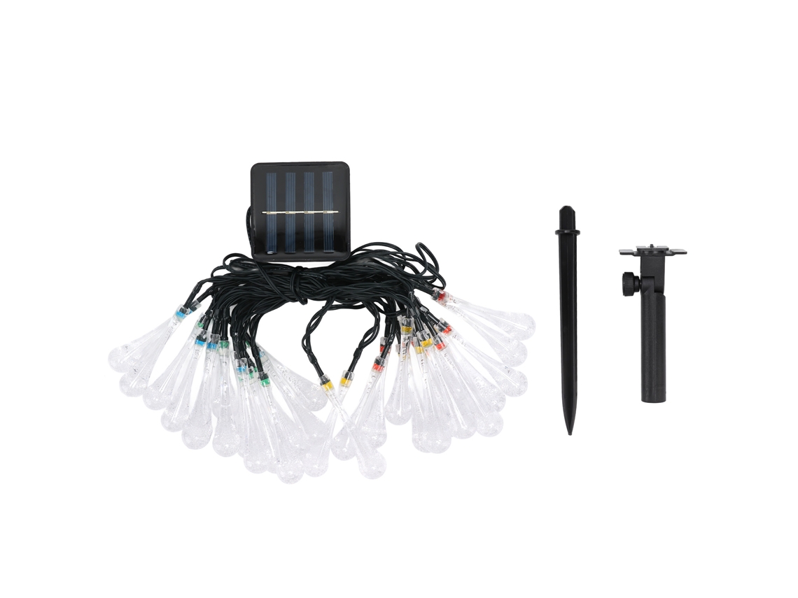 2026-luz De Cadena Solar Ip65 Impermeable 2 Modos 30 Led Bombillas Para Jardín Exterior Colorido