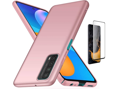 Kit Carcasa Y Protector Oppo A73 5G Ultimatte Turtleshell Rosa