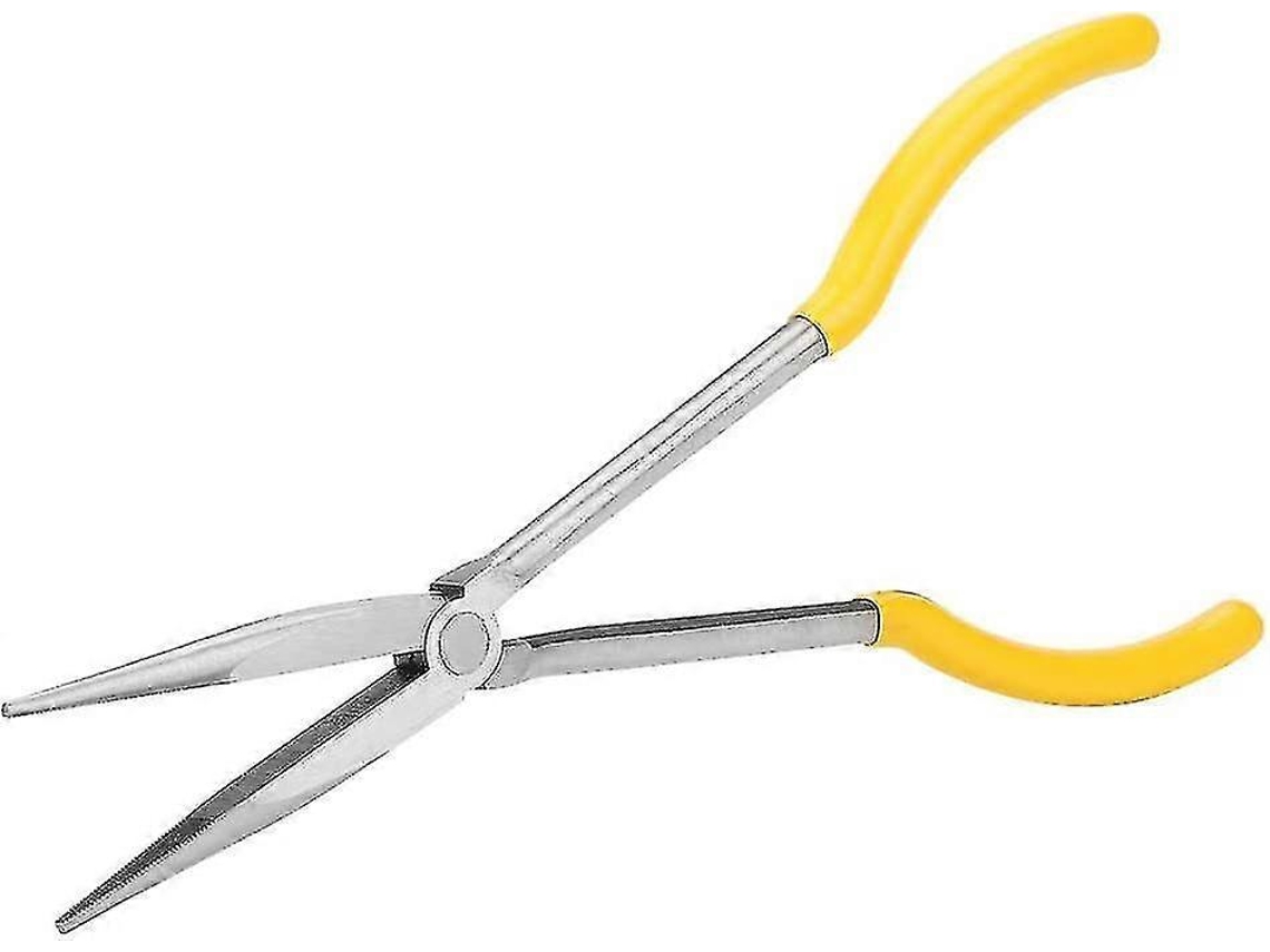 Alicates de punta larga y afilada de 1" para corte de cables profesional (amarillo, 1 unidad)