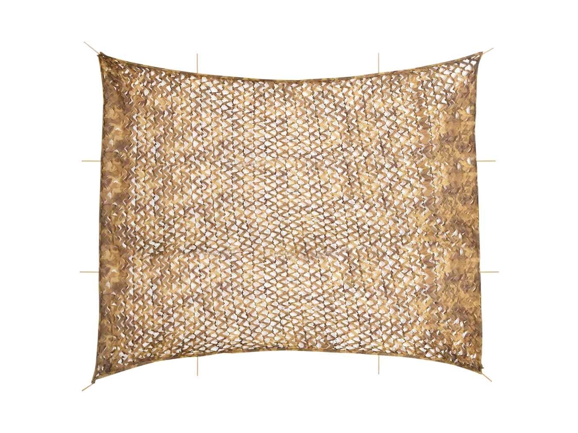 Red de camuflaje Vidaxl beige poliéster (729 x 602 cm)