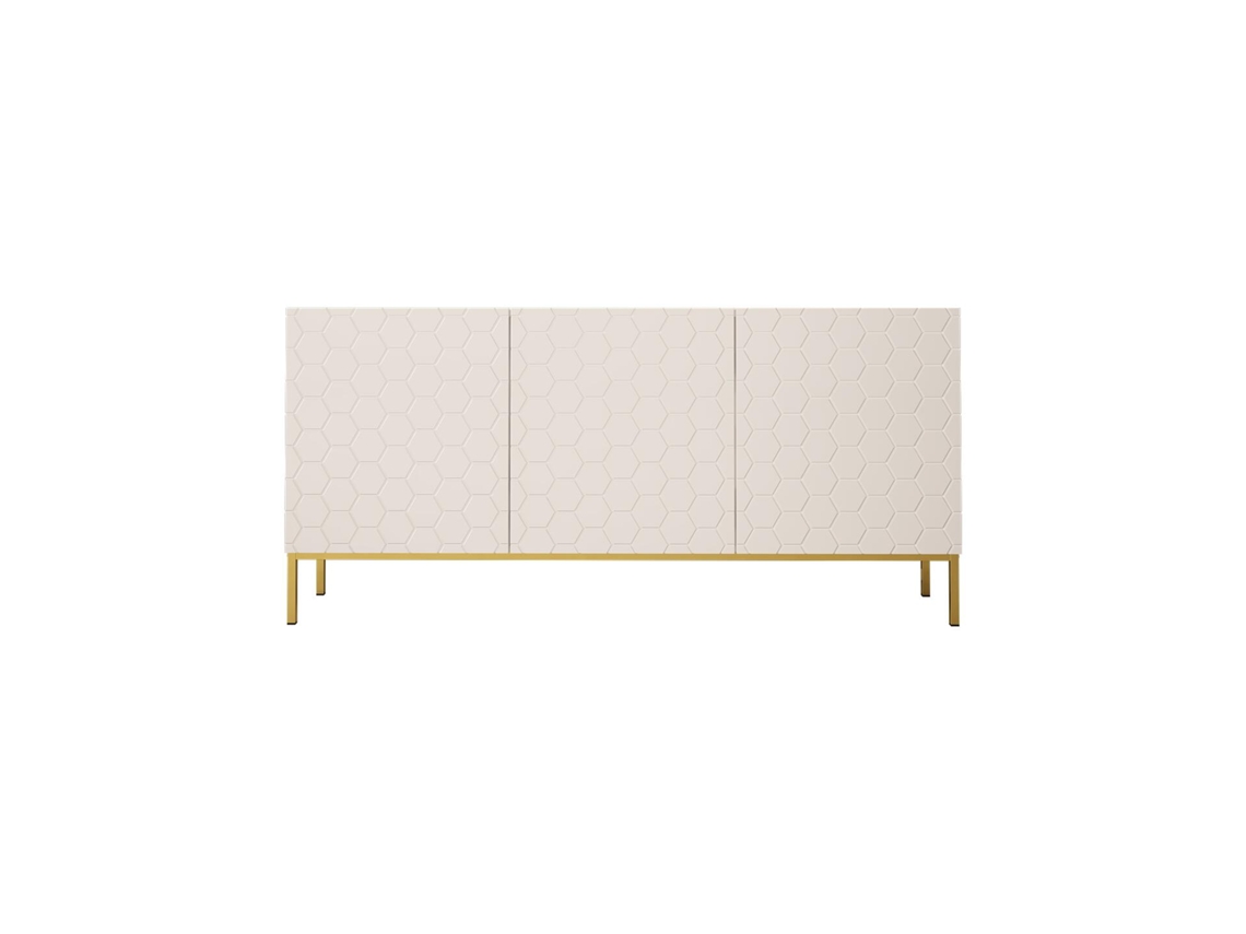 Aparador FURNLUX Hexa (Blanco, Madera Contrachapada - 160X37X76 Cm)