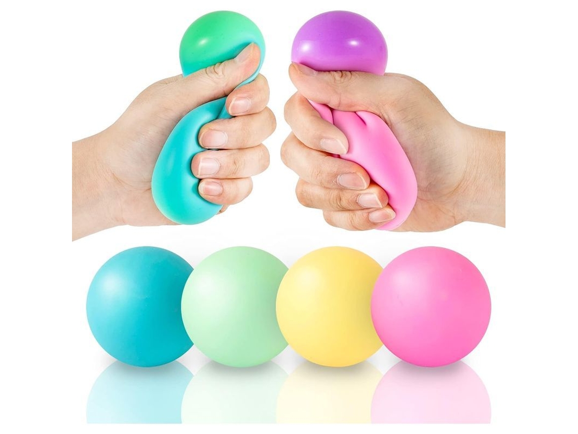 Pelotas Antiestrés Que Cambian De Color (paquete De 4, 2025) - Suaves Arcoíris Para Relajación Y Alivio De La Ansiedad