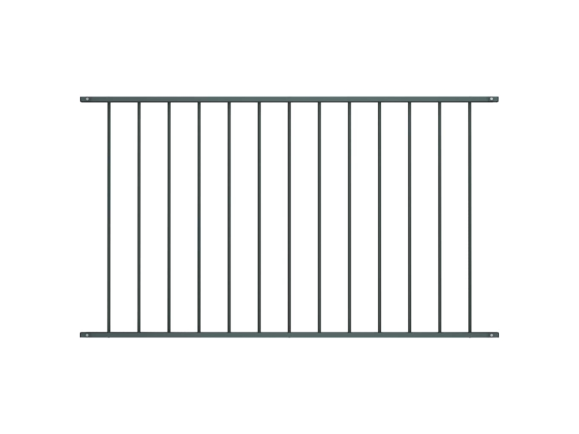 Panel de valla de acero con recubrimiento en polvo, 1,7 x 0,75 m, antracita, DKD HOME DECOR