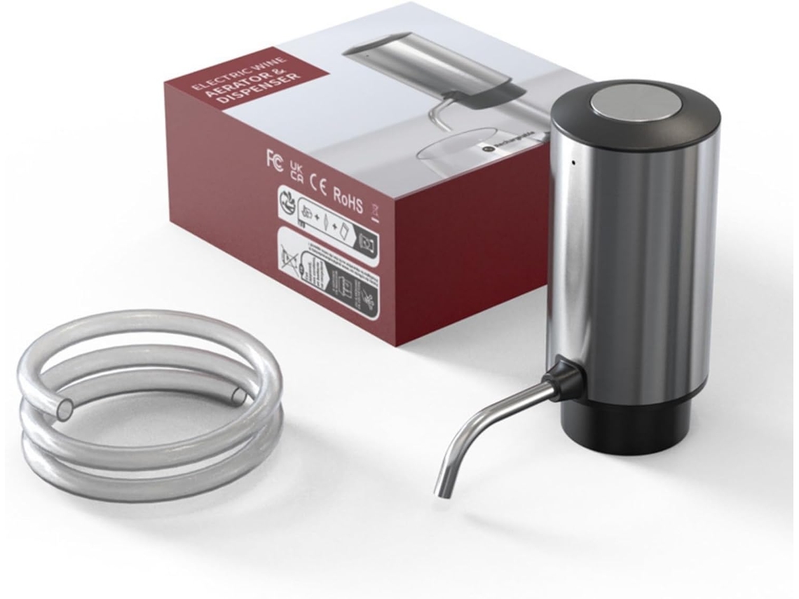 Set de regalo con botella de vino eléctrica automática y carga USB, perfecto para bares en casa y fiestas al aire libre.