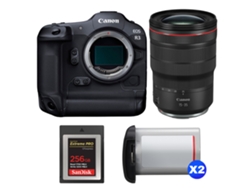 EOS R3 + RF 15 35mm F/2.8 L IS USM + 1 Sandisk 256GB Extreme Pro Cfexpress Tipo B + 2 Canon LP E19 + Libro electrónico Pricedirect CANON