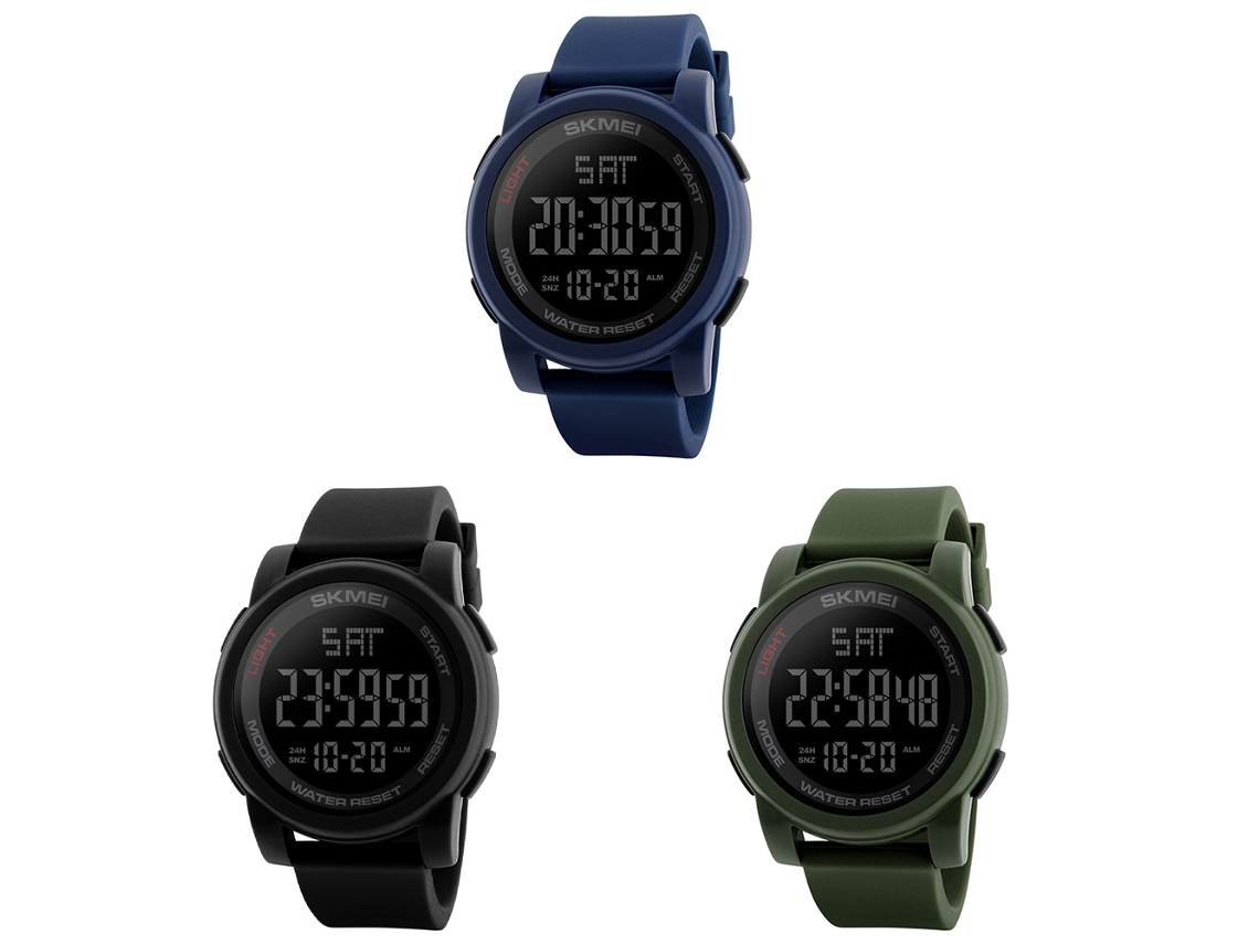 Reloj Digital Deportivo Para Estudiantes Niños Con Cronómetro Alarma Luz Nocturna Silicona