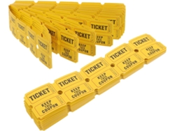 400 Boletos Amarillos Para Rifa, Muchos Juegos, Eventos Festivos, Sorteo.