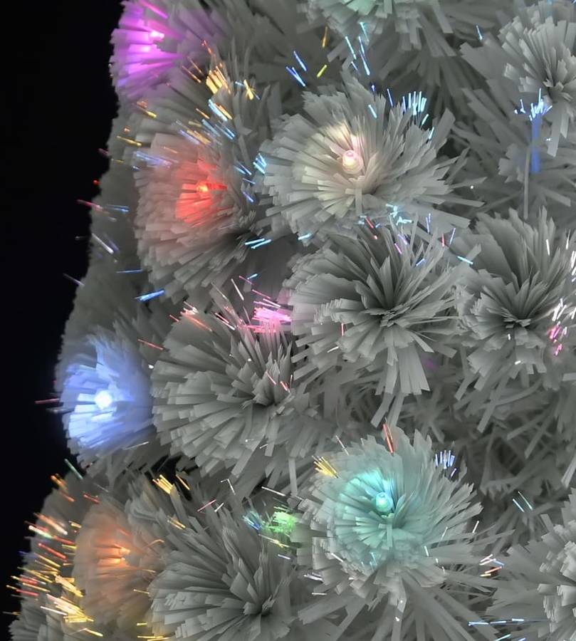 De Navidad Artificial con led blanco fibra 120 cm vidaxl luces 60x120
