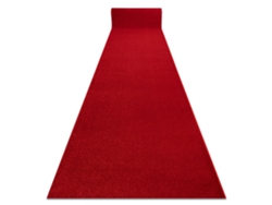 Alfombra de Pasillo Karmel Llanura Carmín / Rojo 140 cm