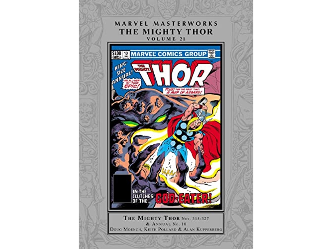 Libro Marvel Masterworks The Mighty Thor Vol. 21 de Doug Moench e Steven Grant (Inglés - Tapa Dura)