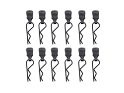 30 Piezas Plateadas 1*20mm 12pcs/20pcs/30pcs Clips Carrocería Coches Rc 1/20 1/24 Accesorios Universales Repuesto