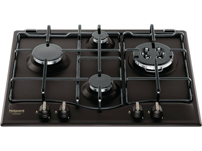 Placa de Gas HOTPOINT PCN 640 T (AN) R /HA (Gas Butano-propano - 59 cm - Negro)