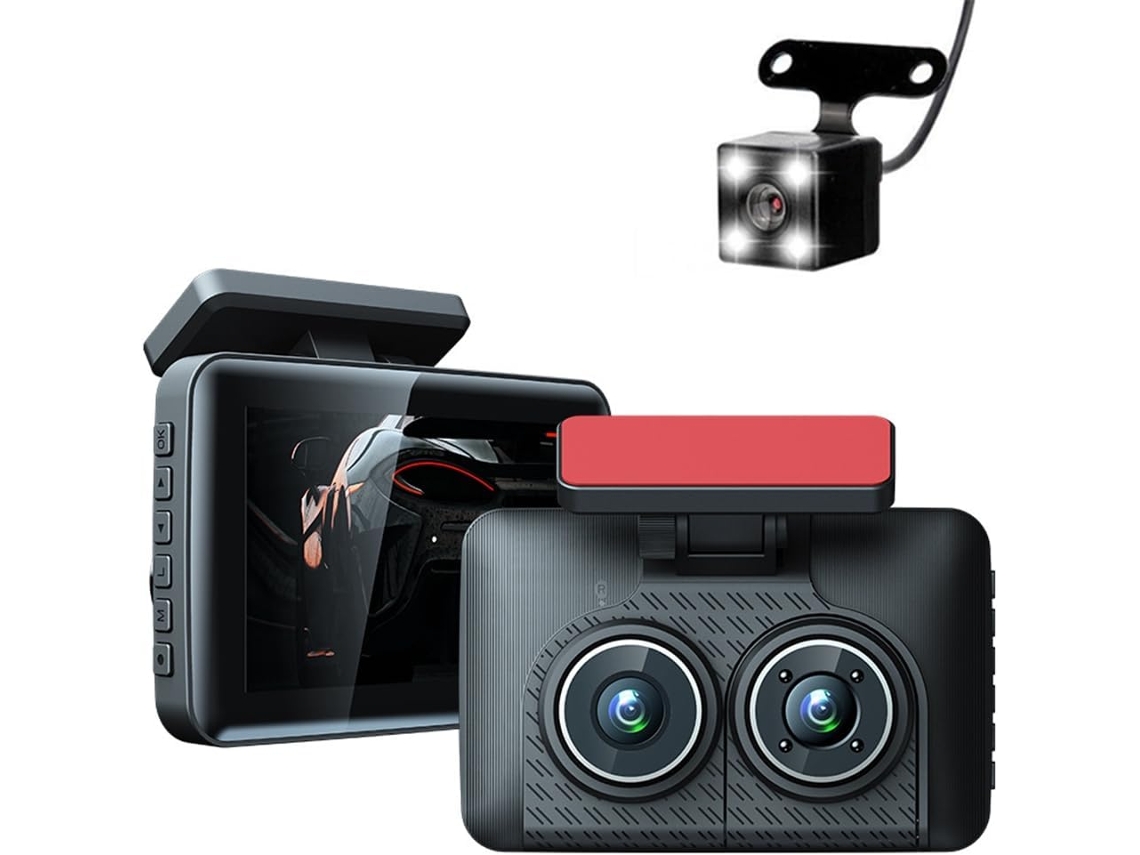 Grabadora Dvr Para Coche De 4 Pulgadas Ips Hd 1080p, Cámara De Salpicadero Con Visión Nocturna Infrarroja Y Gran Angular.