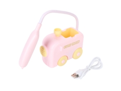 Rebe-lámpara Nocturna Led Mini Tren Para Niños Con Protección Ocular, Portaminas Y Carga Usb Rosa